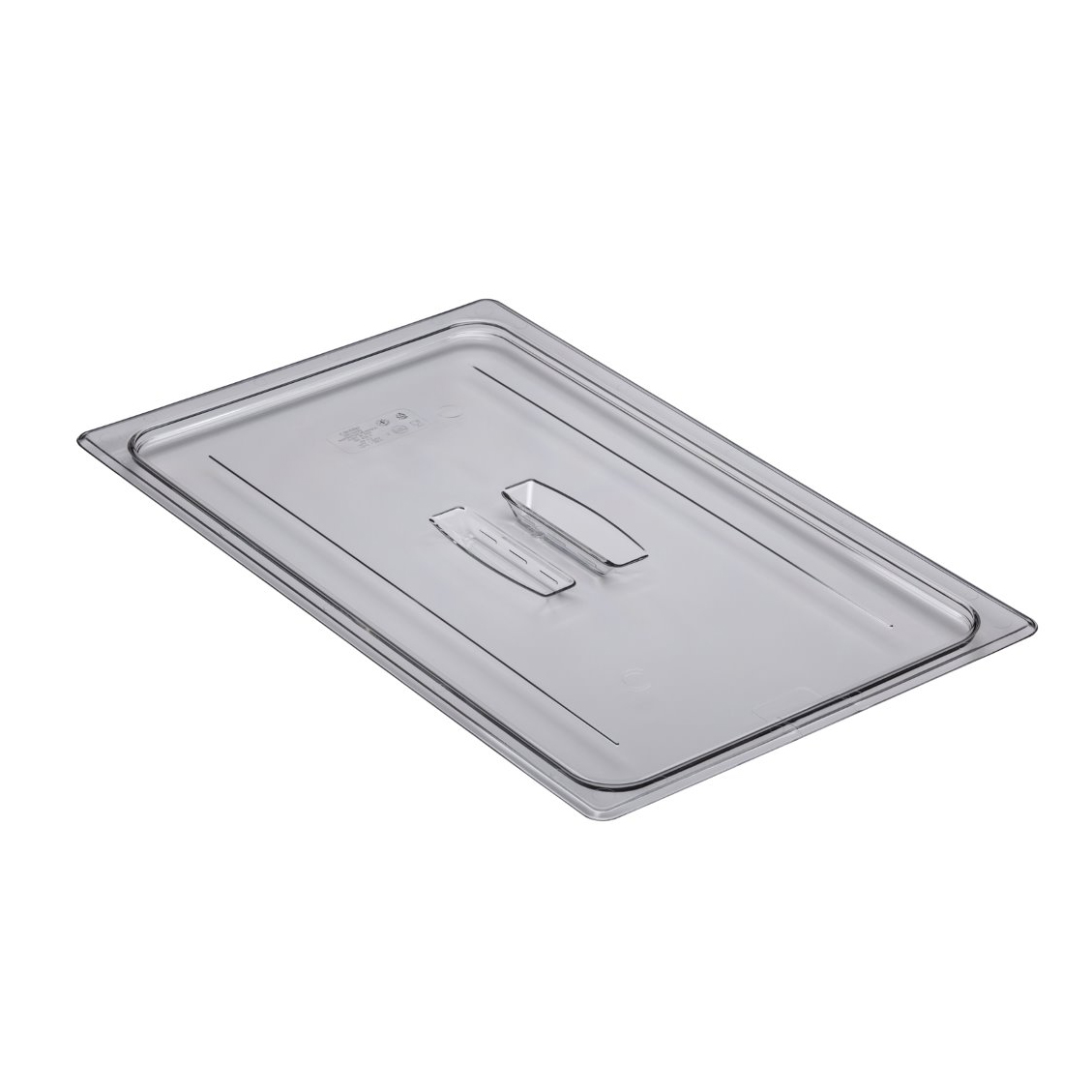 Cambro 10CWCH135 Camwear Full Size Food Pan Cover with Handle, Polycarbonate, Clear, NSF