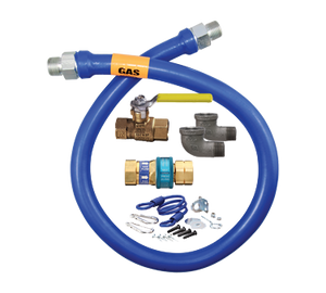 Dormont 1650KIT48 Blue Hose™ Moveable Gas Connector Kit, 1/2" inside diameter, 48" long, limited lifetime warranty