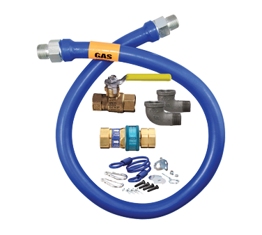 Dormont 1675KIT36 Dormont Blue Hose™ Moveable Gas Connector Kit, 3/4" inside diameter, 36" long, limited lifetime warranty