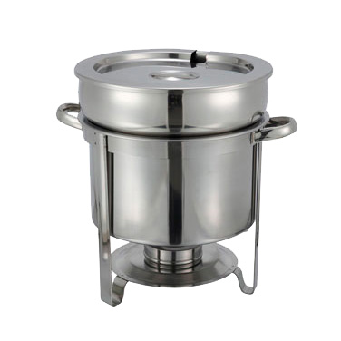 Winco 211 Soup Warmer, 11 Qt. with Cover, Stainless Steel