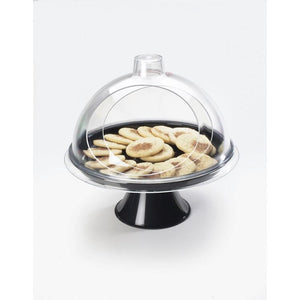 Cal-Mil 301-12 Turn N Serve Gourmet Cover, 12" dia x 5 1/2" H, dome style, acrylic clear, BPA Free