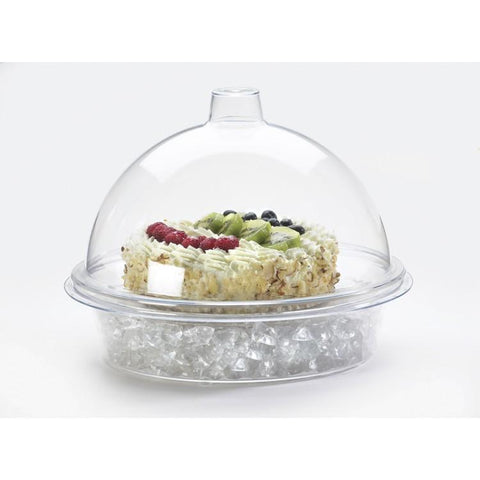 Cal-Mil 311-10 Gourmet Cover, 11 1/4" dia. x 6 1/2" H, dome type, acrylic clear, BPA Free
