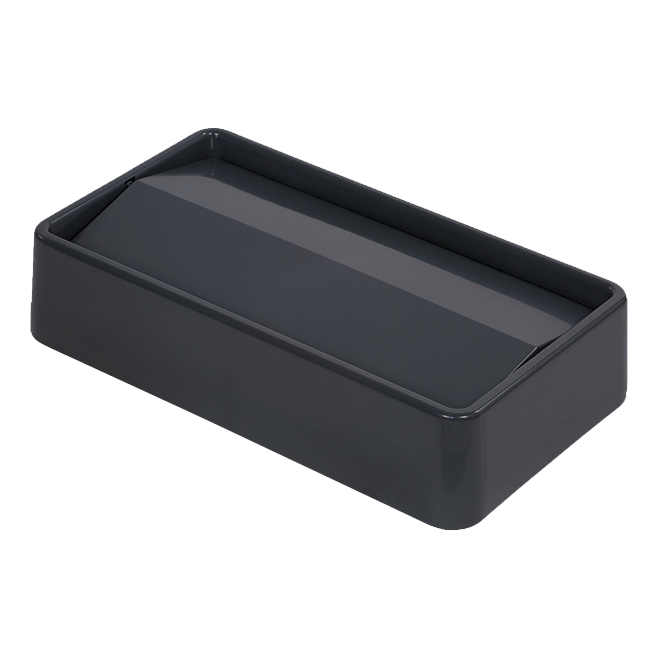 Carlisle 34202423 Trimline™ Swing Top Lid, rectangular, fits 15/23 gallon Trimline™ waste containers, ABS plastic, gray