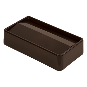 Carlisle 34202469 Trimline™ Swing Top Lid, rectangular, fits 15/23 gallon Trimline™ waste containers, ABS plastic, brown