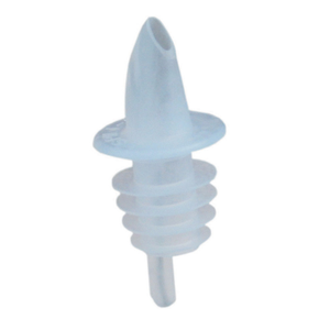 Spill-Stop 350-00 Pourer, soft and flexible plastic, semi-clear, Made in USA