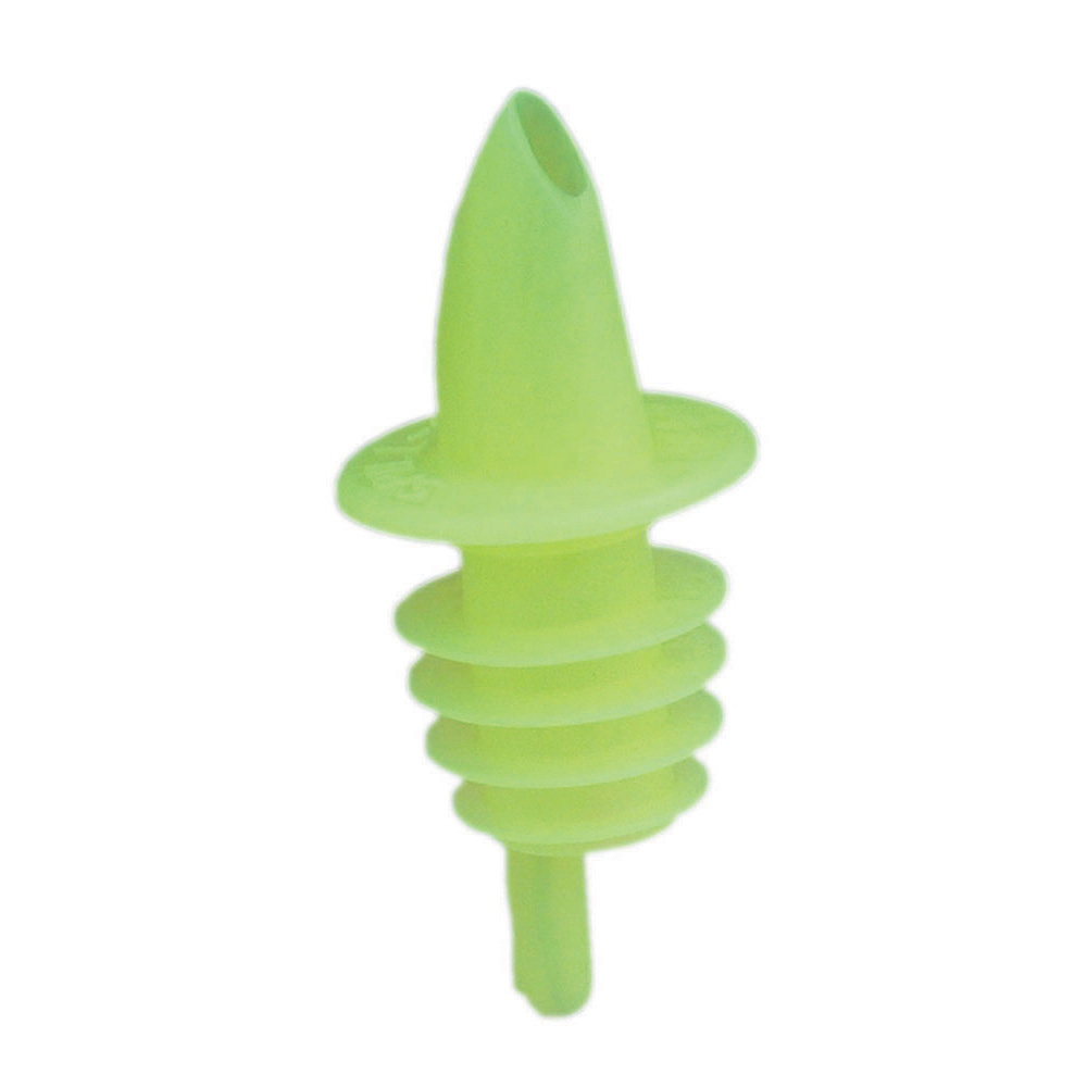 Spill-Stop 350-06 Pourer, soft and flexible plastic, yellow, Made in USA