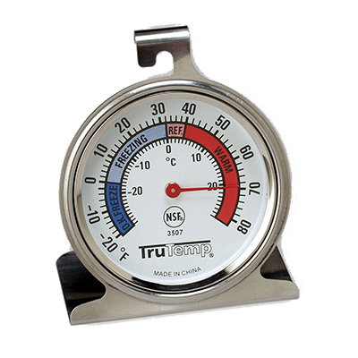 Taylor 3507FS Refrigerator/Freezer Thermometer, 2-1/2" dial, -20° to 80°F