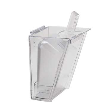 Cal-Mil 356 Scoop Holder, Wall Mount 32oz, Polycarbonate, Clear, NSF