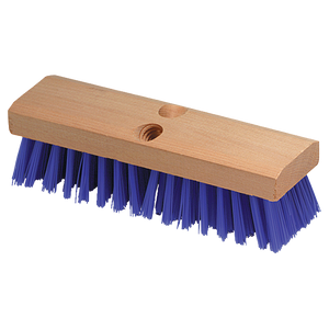 Carlisle 3617514 Flo-Pac Deck Scrub Brush Head (only), 10"L x 2-3/4"W, blue