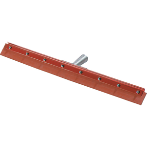 Carlisle 4007600 Flo-Pac® Floor Squeegee Head (only), 24" long, straight, medium flexibility, 1.13" tapered handled hole, red powder coating finish