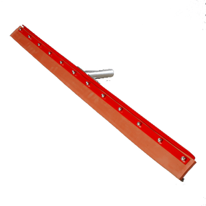 Carlisle 4007700 Flo-Pac® Floor Squeegee Head (only), 36" long, straight, medium flexibility, 1.13" tapered handled hole, red powder coating finish