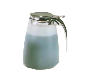 Vollrath 4064 Dripcut® 64 Oz. Syrup Server, White Polyethylene Jar