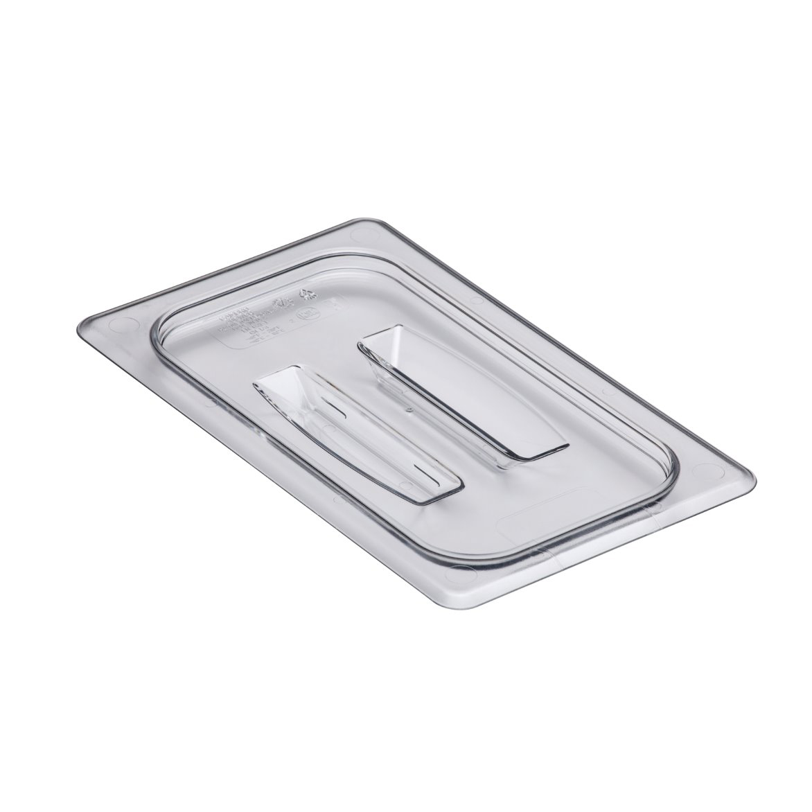 Cambro 40CWCH135 Camwear 1/4 Size Clear Polycarbonate Food Pan Cover (with Handle)