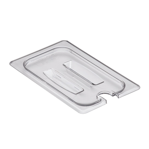 Cambro 40CWCHN135 Camwear 1/4 Size Clear Polycarbonate Food Pan Cover (with Handle)