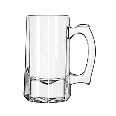Libbey 5205 Mug/Stein, 10 oz., with handle, glass, clear, 1 dz Per Case