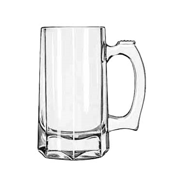 Libbey 5206 Mug/Stein, 12 oz., with handle, glass, clear, 1 dz Per Case