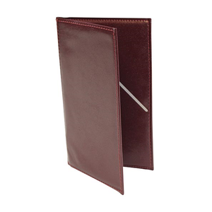 TableCraft Products 59BU Check Presentation Holder, 5-1/4" x 9" burgundy with gold imprinted "Thank You"