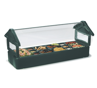 Carlisle 660003 SixStar™ Table Top Food Bar - (3) Full-Size Pan Capacity, Polyethylene, Black