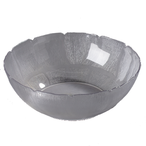 Carlisle 691907 Petal Mist® Floral-Shaped Bowl - 17.2 Qt. Clear Polycarbonate
