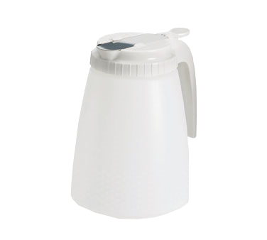 TableCraft Products 748W All-Purpose Dispenser - 48 Oz., Polyethylene Jar, White
