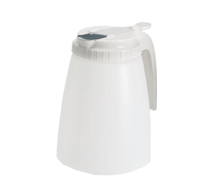 TableCraft Products 748W All-Purpose Dispenser - 48 Oz., Polyethylene Jar, White
