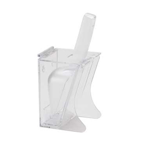 Cal-Mil 789 Scoop Holder, Freestand, Polycarbonate, Clear, NSF