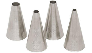 Ateco 802, 1/4" plain pastry piping tip, #17