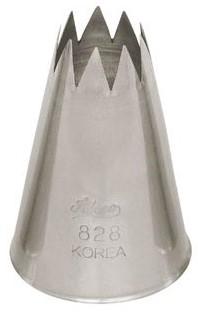 Ateco 828, 5/8" star pastry piping tip, #19