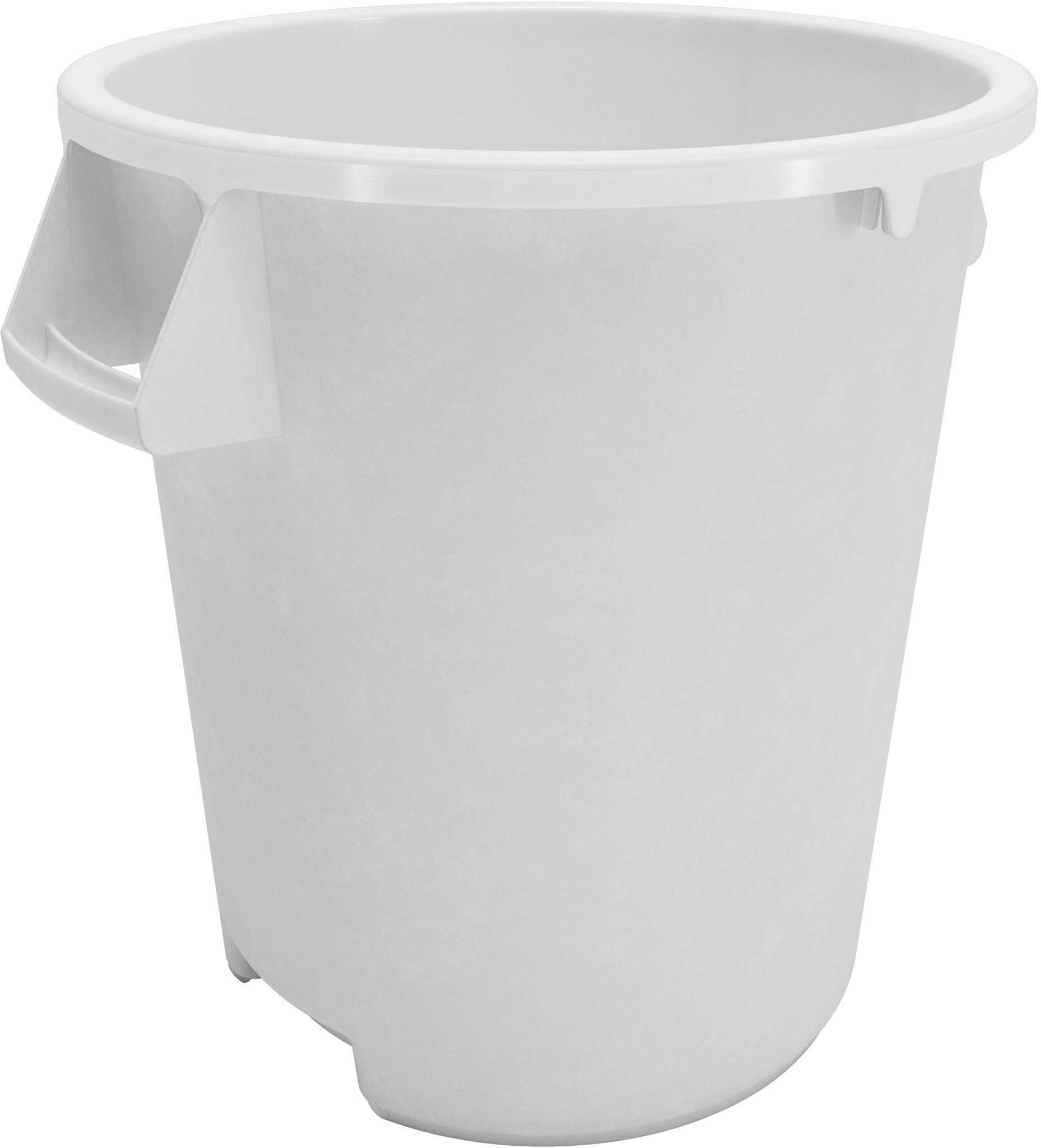 Carlisle 84101002 Bronco™ Plastic Waste Container - 10 Gallon Cap., White, NSF
