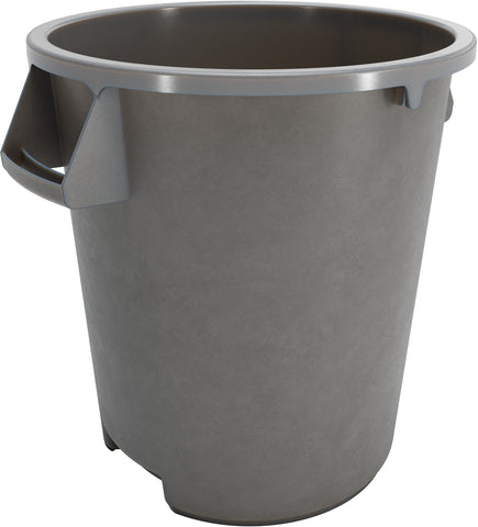 Carlisle 84101023 Bronco™ Waste Container (10 Gal. Cap.), Polyethylene, Gray, NSF