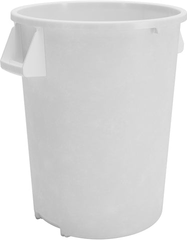Carlisle 84103202 Bronco™ Waste Container (32 Gallon Cap.), Polyethylene, White, NSF
