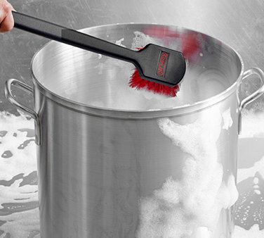 Chef Master 90049 Chef-Master™ High Heat Pot Brush, Red Nylon Bristles