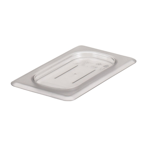 Cambro 90CWC135 Camwear Food Pan Cover, 1/9 size, flat, polycarbonate, clear, NSF
