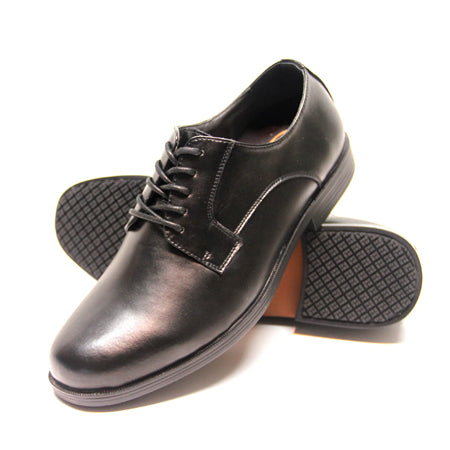 Genuine Grip 9540 Men's Dress Oxford Style Slip Resistant Work Shoes, Black