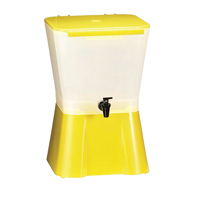 TableCraft Products 955 Beverage Dispenser (Single) - 3 Gallon, Yellow, NSF