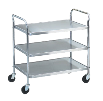 Vollrath 97105 Utility Cart with Chrome Plated Frame & Handles 24"x16"