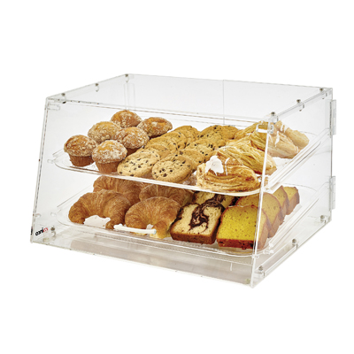 Winco ADC-2 Display Case, 21" x 18" x 12"H, Acrylic, Clear