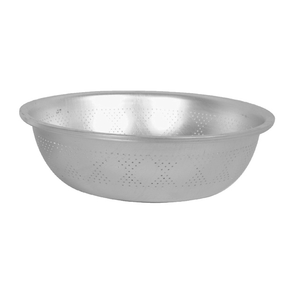 Thunder Group ALSB001 Asian Style Colander 19-1/2"D x 6"H Perforated Aluminum