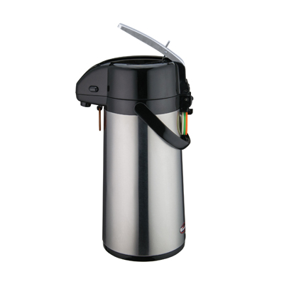 Winco AP-819 Airpot, 1.9 liter, glass liner, lever-top, double wall insulated