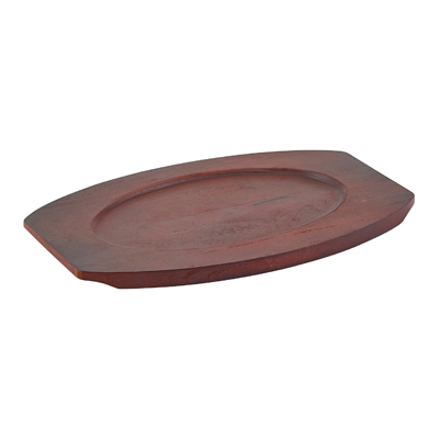 Winco APL-10UL Underliner for Sizzling Platter (APL-10) -  10", Oval, Wood