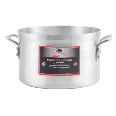 Winco AXAP-34 34 Qt. Professional Super Aluminum Sauce Pot