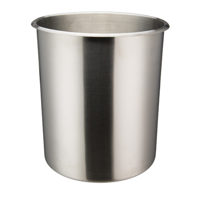 Winco BAM-12 Bain Marie - 12 Qt. (10" x 10.5" Round Stainless Steel), Mirror Finish