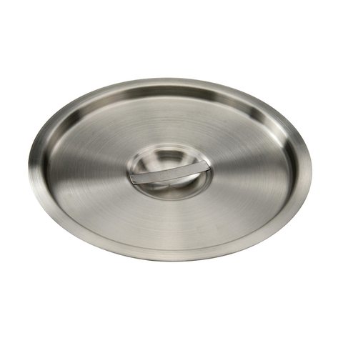 Winco BAMC-12 Bain Marie Cover, for 12 quart, round, with handle, stainless steel, mirror finish