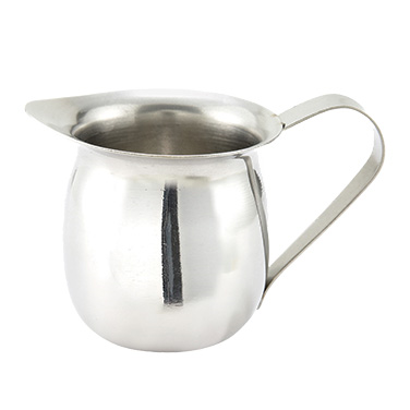 Winco BCS-3 Bell Creamer, 3 oz., with handle, stainless steel