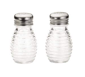 TableCraft Products BH2 Beehive Collection™ Salt/Pepper Shaker - 2 oz., Clear Glass
