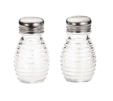 TableCraft Products BH2 Beehive Collection™ Salt/Pepper Shaker - 2 oz., Clear Glass