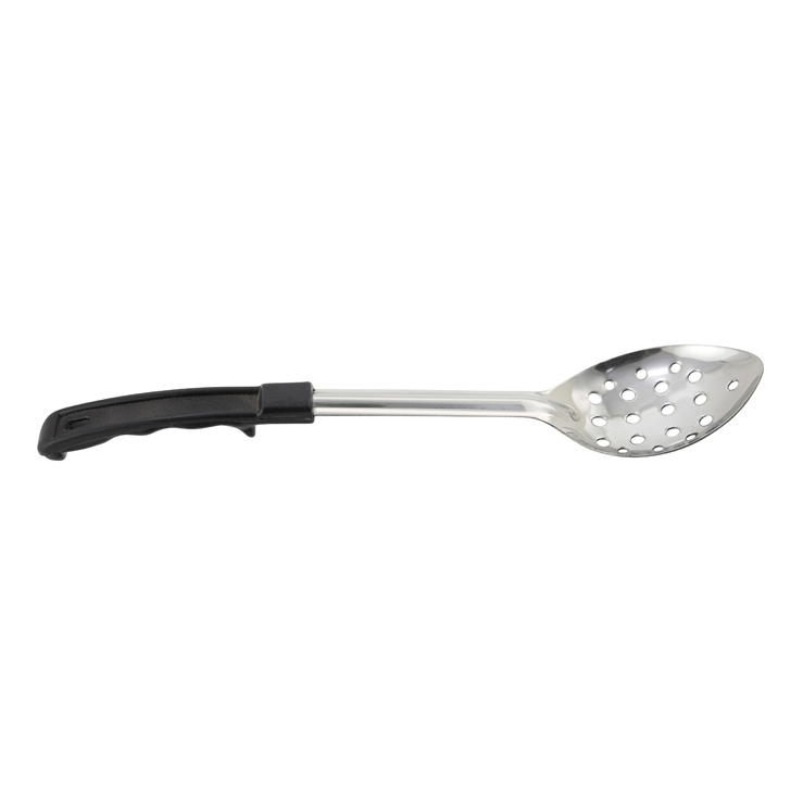 Winco BHPP-11 11" Perforated Basting Spoon w/ Stop Hook & Bakelite Handle