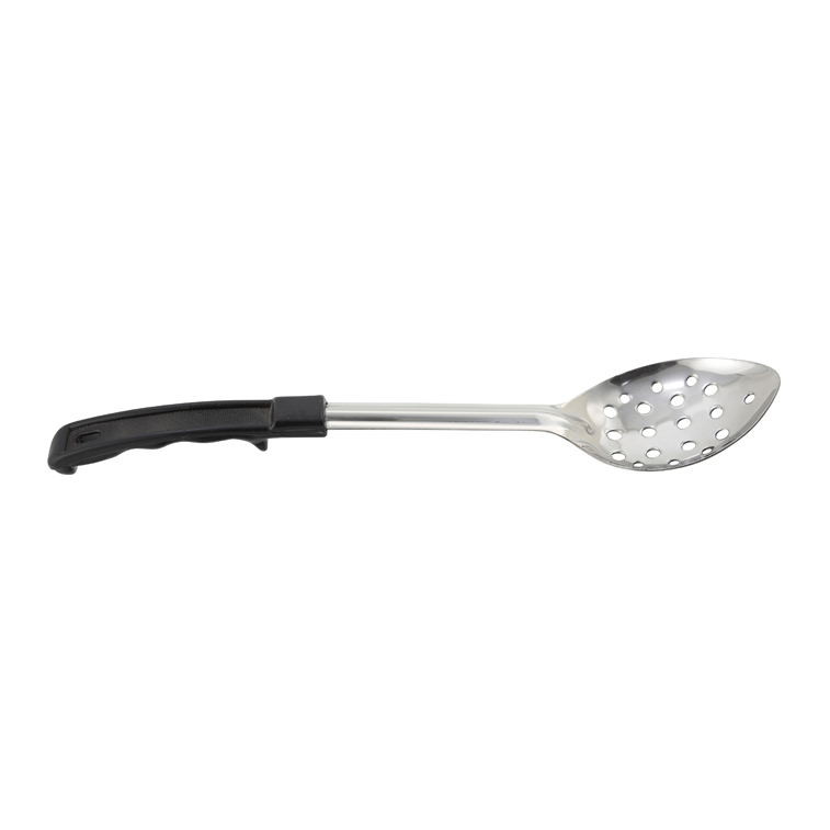 Winco BHPP-13 13" Perforated Basting Spoon w/ Stop Hook & Bakelite Handle