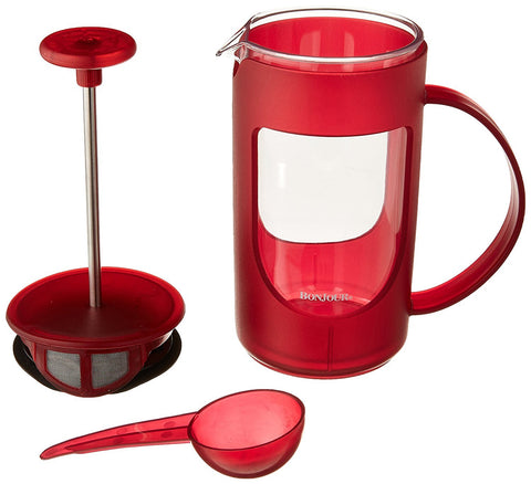 Bonjour 53194 French Press, 3 Cup, Red