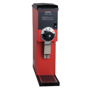 BUNN 22100.0001 G3HD Red Bulk Coffee Grinder, 3 lb. Capacity, 120v